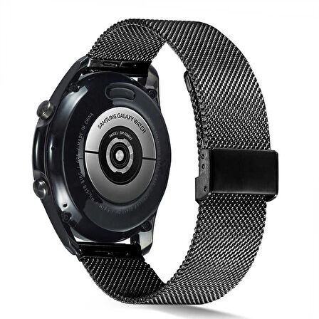 Galaxy Watch 46mm Uyumlu KRD-45 22mm Metal Zore Kordon-Gold