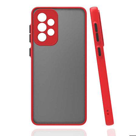 Galaxy A72 Uyumlu Zore Hux Kapak-Kırmızı