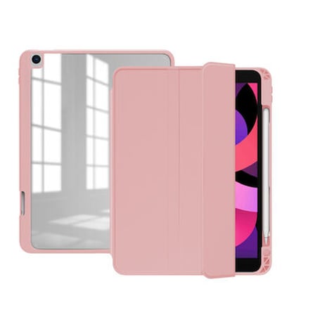 Lexroo iPad 10.2 2021 (9.Nesil) Nort Arkası Şeffaf Standlı Kılıf - Mavi Açık