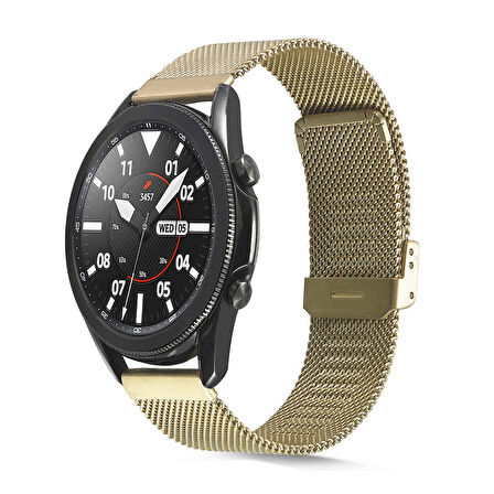 Huawei GT2 46mm Uyumlu KRD-45 22mm Metal Zore Kordon-Siyah