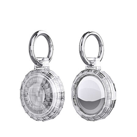 ​Zore Airtag 04 Uyumlu Silikon Anahtarlık-Renksiz