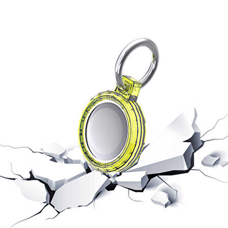 ​Zore Airtag 04 Uyumlu Silikon Anahtarlık-Renksiz