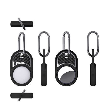 ​Zore Airtag 05 Uyumlu Silikon Anahtarlık-Yeşil