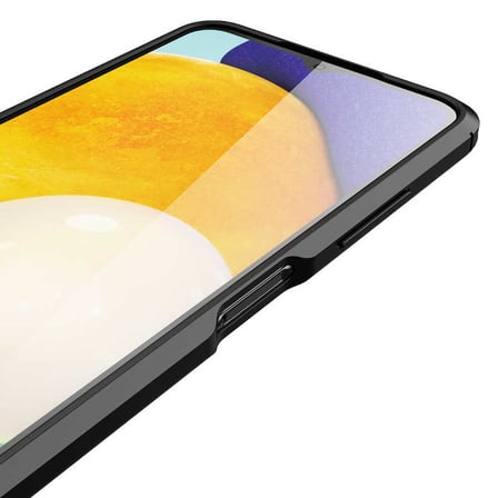 Galaxy M22 Kılıf Deri Görünümlü Silikon Kamera Korumalı Üstün Koruma Novatech