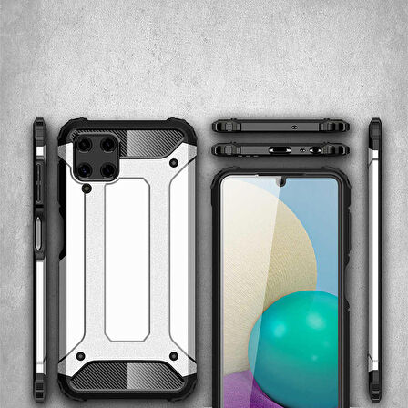 Galaxy M32 Uyumlu Zore Crash Silikon Kapak-Kırmızı