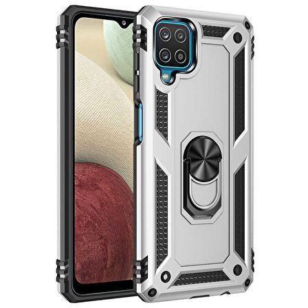 Galaxy M32 Uyumlu Zore Vega Kapak-Gri