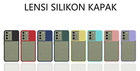 Galaxy S21 FE Uyumlu Zore Lensi Kapak-Lacivert