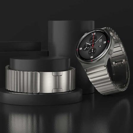 Huawei Honor Magic 2 46mm Uyumlu KRD-35 22mm Metal Zore Kordon-Gri