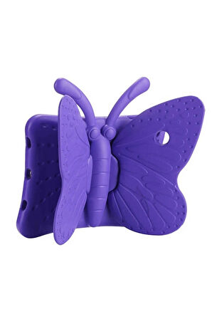 Galaxy Tab A7 10.4 T500 2020 Butterfly Standlı Tablet Kılıf-pembe