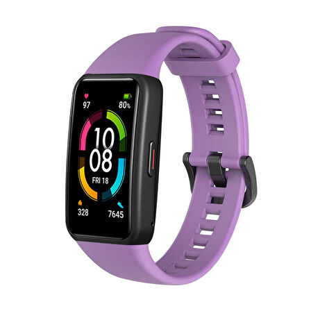 Huawei Band 6 Uyumlu KRD-47 Uyumlu Zore Kordon-Mor