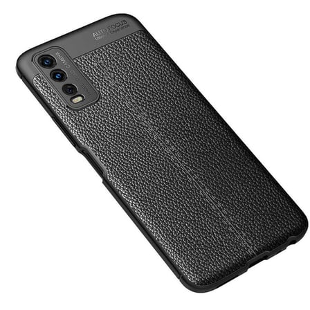 Vivo Y20S Kılıf OMSY Niss Silikon Kapak-Siyah