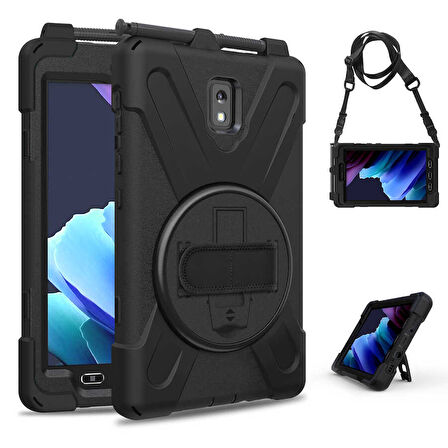Galaxy Tab Active 3 T577 ​EFFX Defender Tablet Silikon - Siyah