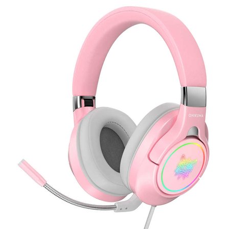 Zore Onikuma K15 Oyuncu Kulaklığı 3.5mm-Pembe