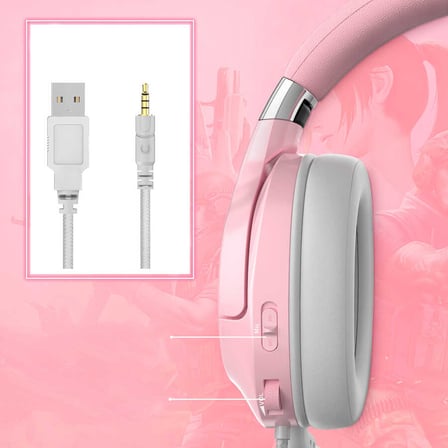 Zore Onikuma K15 Oyuncu Kulaklığı 3.5mm-Pembe