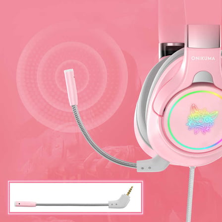 Zore Onikuma K15 Oyuncu Kulaklığı 3.5mm-Pembe