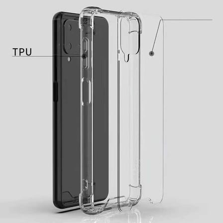Galaxy M22 Kılıf Darbe Önleyici Anti Shock Özellikli Kamera Korumalı Silikon Novatech