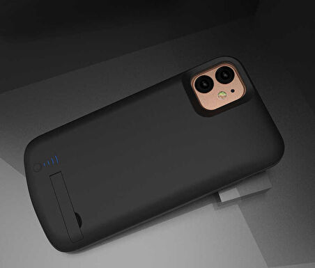 iPhone 11 Uyumlu Zore Şarjlı Kılıf-Siyah
