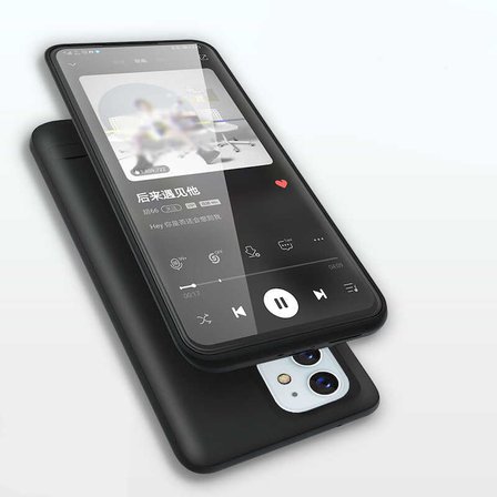iPhone 12 Zore Şarjlı Kılıf-Siyah