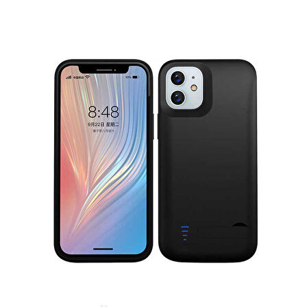 iPhone 12 Zore Şarjlı Kılıf-Siyah