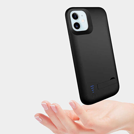 iPhone 12 Zore Şarjlı Kılıf-Siyah
