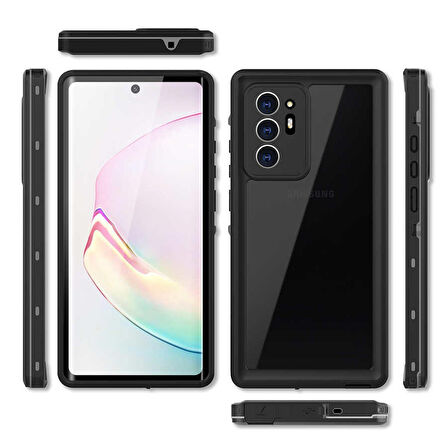 Galaxy Note 20 Ultra Uyumlu 1-1 Su Geçirmez Uyumlu-Siyah