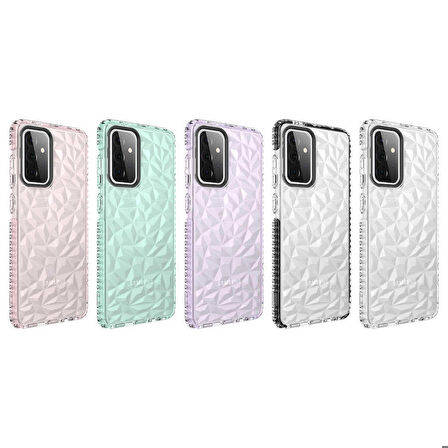 Galaxy A72 Uyumlu Zore Buzz Kapak-Beyaz