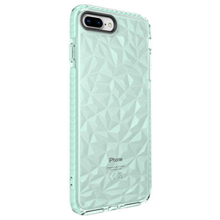 iPhone 8 Plus Uyumlu Zore Buzz Kapak-Yeşil