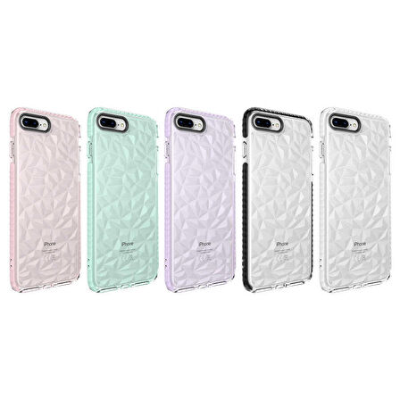 iPhone 8 Plus Uyumlu Zore Buzz Kapak-Yeşil