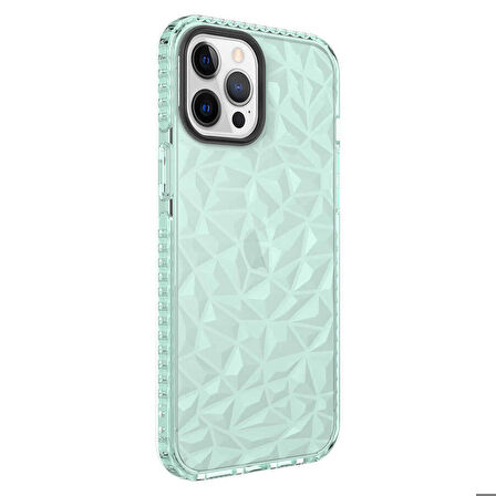 iPhone 12 Pro Uyumlu Zore Buzz Kapak-Yeşil