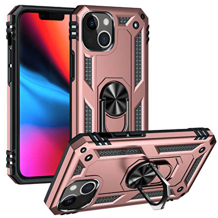 iPhone 13 Mini Uyumlu Zore Vega Kılıf-Rose Gold