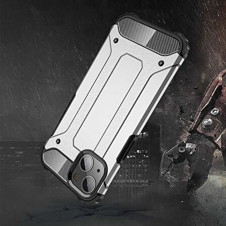 iPhone 13 Uyumlu Zore Crash Silikon Kılıf-Mavi