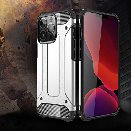 iPhone 13 Pro Uyumlu Zore Crash Silikon Kapak-Mavi