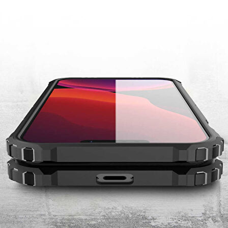 iPhone 13 Pro Max Uyumlu Zore Crash Silikon Kılıf-Gold