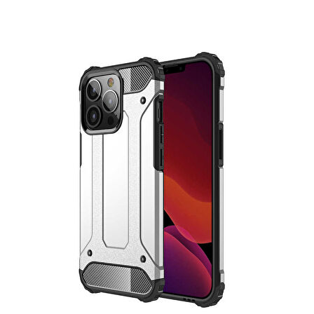 iPhone 13 Pro Max Uyumlu Zore Crash Silikon Kapak-Gri