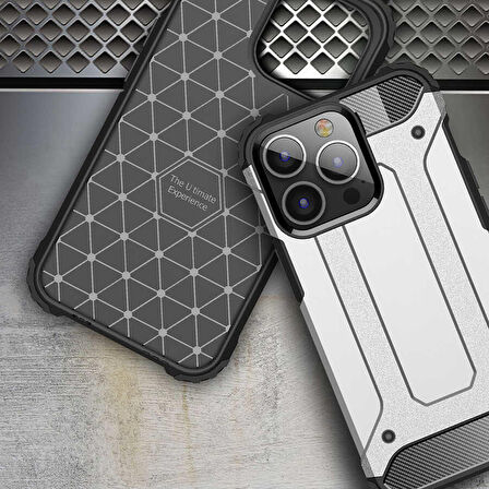 iPhone 13 Pro Max Uyumlu Zore Crash Silikon Kapak-Gri