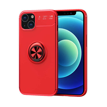 iPhone 13 Mini Uyumlu Zore Ravel Silikon Kılıf-Kırmızı
