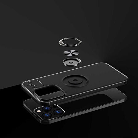 iPhone 13 Pro Uyumlu Zore Ravel Silikon Kapak-Kırmızı