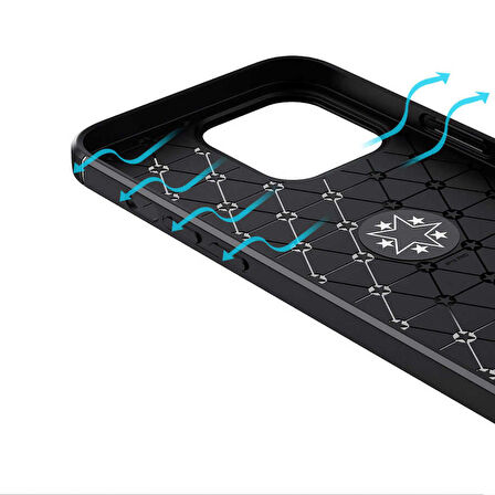 iPhone 13 Pro Uyumlu Zore Ravel Silikon Kapak-Kırmızı