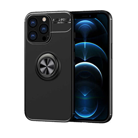 iPhone 13 Pro Max Uyumlu Zore Ravel Silikon Kılıf-Siyah