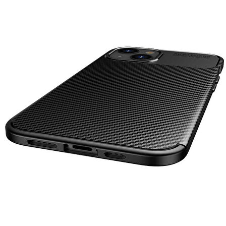 iPhone 13 Mini Uyumlu Zore Negro Silikon Kapak-Kahverengi