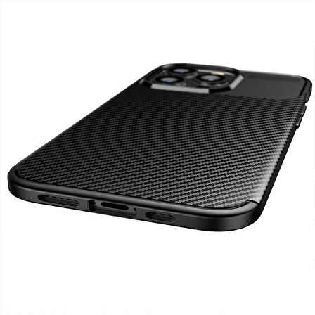 iPhone 13 Pro Uyumlu Zore Negro Silikon Kılıf-Kahverengi