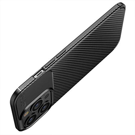 iPhone 13 Pro Uyumlu Zore Negro Silikon Kapak-Kahverengi