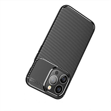 iPhone 13 Pro Max Uyumlu Zore Negro Silikon Kapak-Lacivert