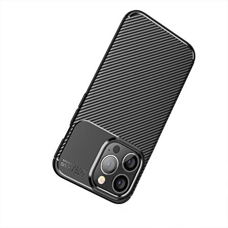 iPhone 13 Pro Max Uyumlu Zore Negro Silikon Kılıf-Kahverengi