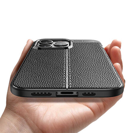 iPhone 13 Pro Max Uyumlu Zore Niss Silikon Kılıf-Siyah