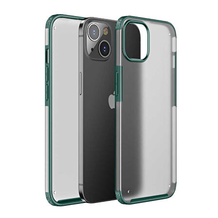 iPhone 13 Mini Uyumlu Zore Volks Kılıf-Koyu Yeşil