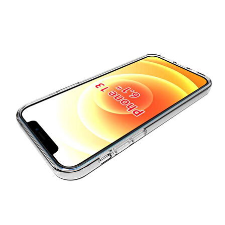 iPhone 13 Uyumlu Zore Süper Silikon Kılıf-Renksiz