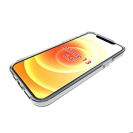 iPhone 13 Uyumlu Zore Süper Silikon Kapak-Renksiz