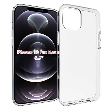 iPhone 13 Pro Max Uyumlu Zore Süper Silikon Kılıf-Renksiz