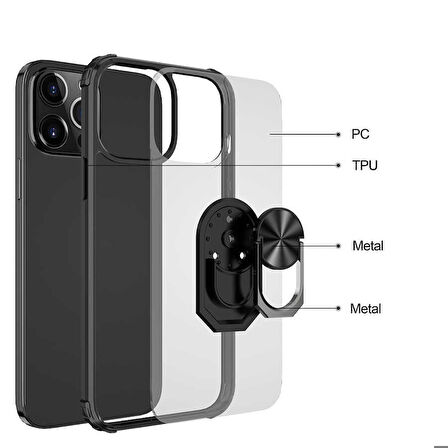 iPhone 13 Pro Uyumlu Zore Mola Kapak-Siyah